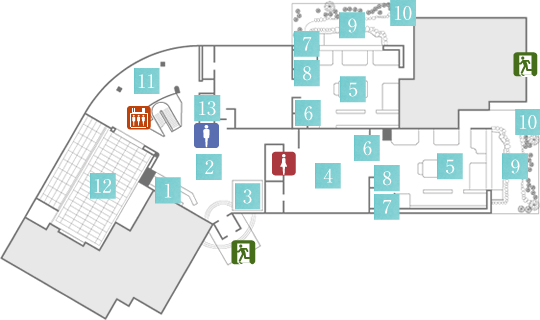 旭川高砂台 万葉の湯 公式サイト 館内施設のご案内 1階フロア