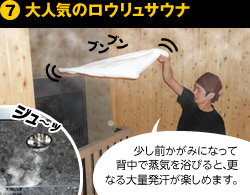 ⑦大人気のロウリュサウナ