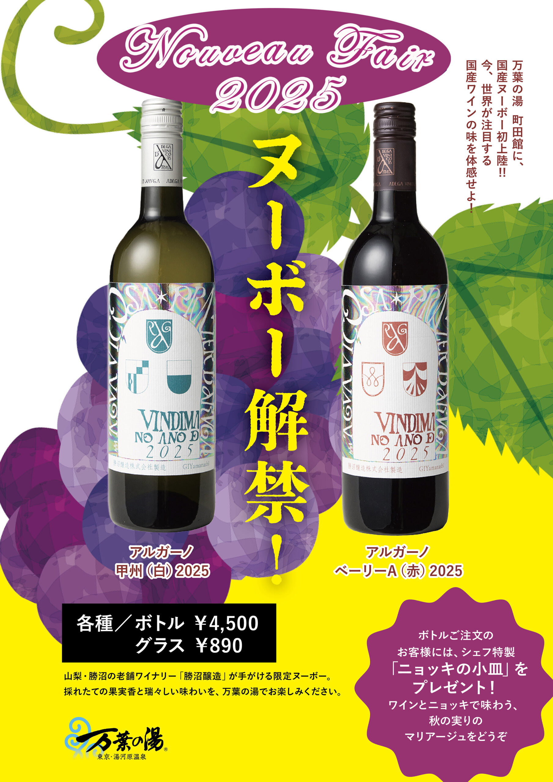 国産ヌーボー🍷11/3（月）0:00解禁❗❗