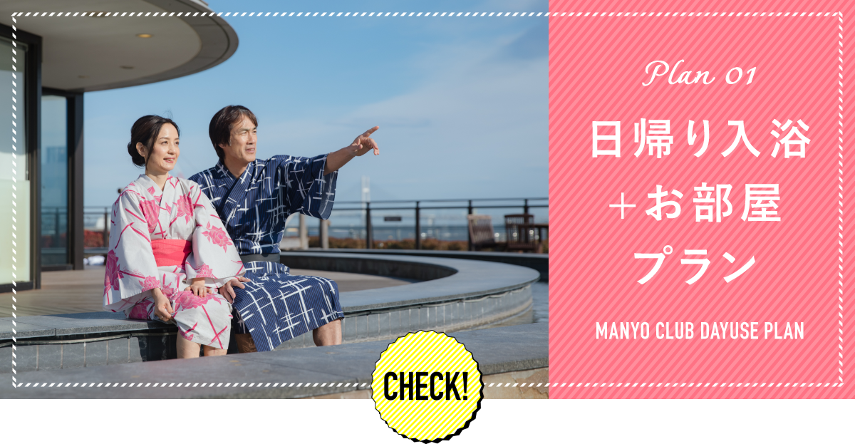 日帰り入浴+お部屋プラン