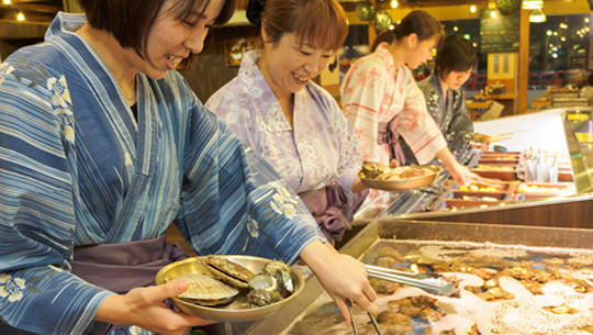 hamayaki: grilling seafood